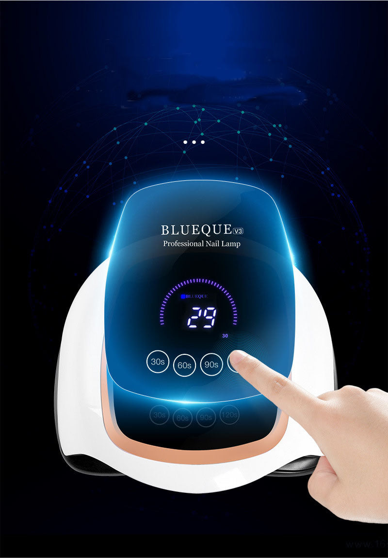 BLUEQUE Nail Lamp – UV/LED Gel Polish Curing Light for Manicures